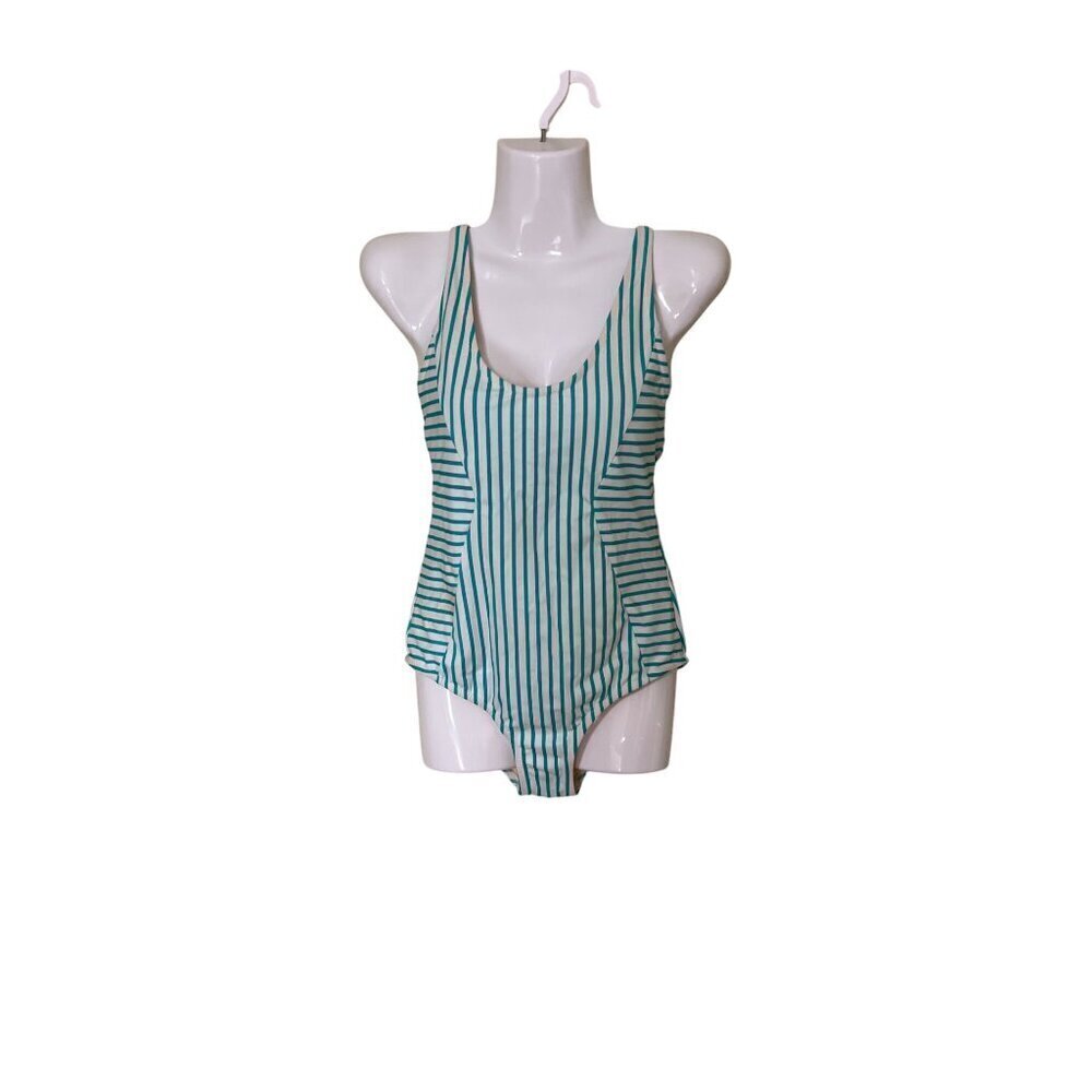 Cabana Life X Talbots Womens Striped One-Piece Swimsuit‎ S Vacation Beach Resort